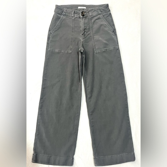 Maurices Pants - Maurices Women’s Gray Wide Leg Cotton Blend Bottoms with Pockets Casual Pants
